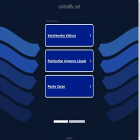 Скриншот главной страницы сайта cointraffic.net