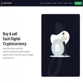 Скриншот главной страницы сайта coinw-market.com