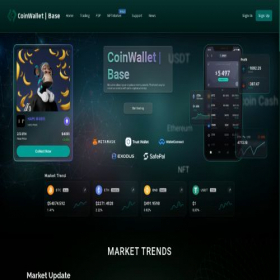 Скриншот главной страницы сайта coinwalletbase.com