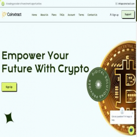 Скриншот главной страницы сайта coinxtract.com