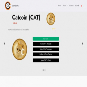 Скриншот главной страницы сайта coinzoom.io
