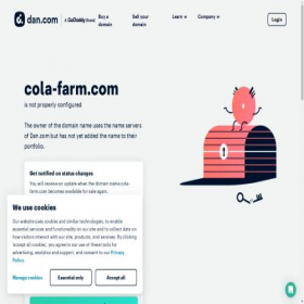 Скриншот главной страницы сайта cola-farm.com
