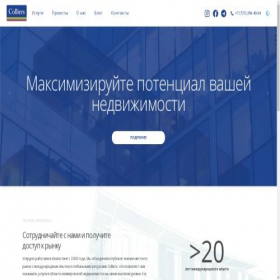 Скриншот главной страницы сайта colliers.kz