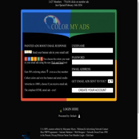 Скриншот главной страницы сайта colormyads.com