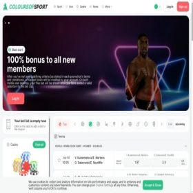 Скриншот главной страницы сайта coloursofsport.com