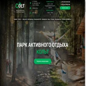Скриншот главной страницы сайта colt.by
