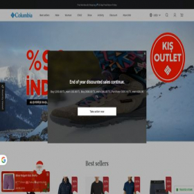 Скриншот главной страницы сайта columbia-online.com