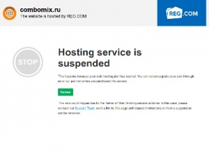 Скриншот главной страницы сайта combomix.ru