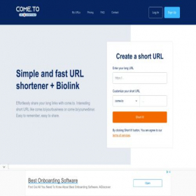 Скриншот главной страницы сайта come.to