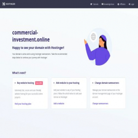 Скриншот главной страницы сайта commercial-investment.online