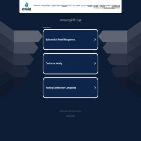 Скриншот главной страницы сайта company2021.xyz