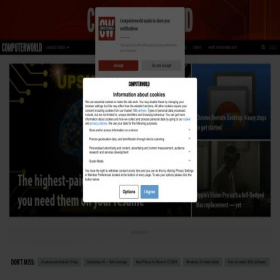 Скриншот главной страницы сайта computerworld.com
