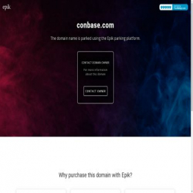 Скриншот главной страницы сайта conbase.com