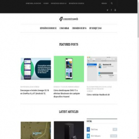 Скриншот главной страницы сайта concentraweb.com
