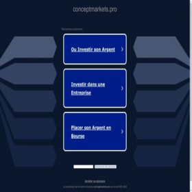 Скриншот главной страницы сайта conceptmarkets.pro