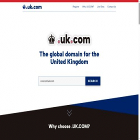 Скриншот главной страницы сайта concord.uk.com