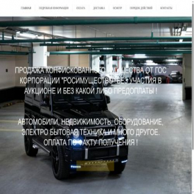 Скриншот главной страницы сайта confiscates.shop