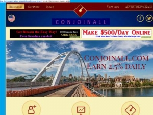 Скриншот главной страницы сайта conjoinall.com