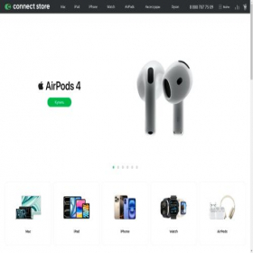 Скриншот главной страницы сайта connectstore.ru