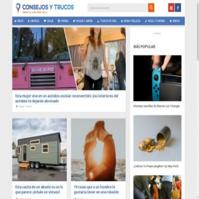 Скриншот главной страницы сайта consejosytrucos.co
