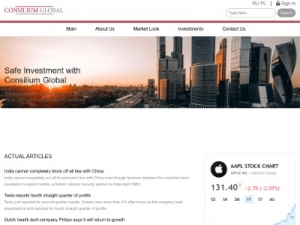 Скриншот главной страницы сайта consilium-global.com