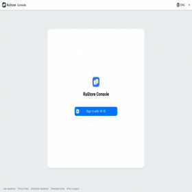 Скриншот главной страницы сайта console.rustore.ru