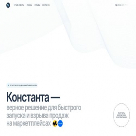 Скриншот главной страницы сайта constanta-agency.ru