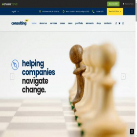 Скриншот главной страницы сайта consulting.stylemixthemes.com