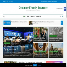 Скриншот главной страницы сайта consumerfriendlyinsurance.com