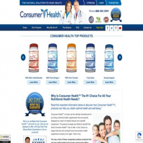 Скриншот главной страницы сайта consumerhealth.co