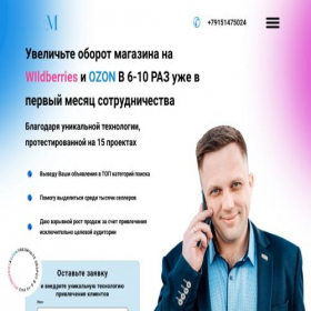 Скриншот главной страницы сайта cont-wb.online