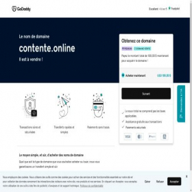 Скриншот главной страницы сайта contente.online