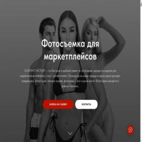 Скриншот главной страницы сайта contentfactory.pro