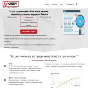 Скриншот главной страницы сайта convertbiz.ru