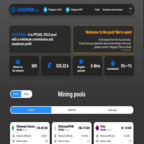 Скриншот главной страницы сайта coolpool.top