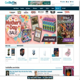 Скриншот главной страницы сайта coolstuffinc.com