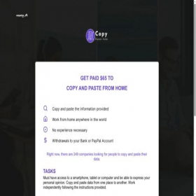Скриншот главной страницы сайта copypastejobsb.com
