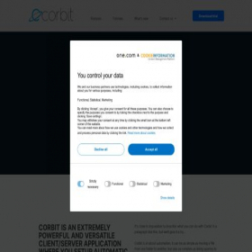 Скриншот главной страницы сайта corbit.net
