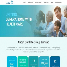 Скриншот главной страницы сайта cordlife.com