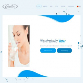 Скриншот главной страницы сайта cornelius-emea.com