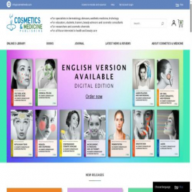 Скриншот главной страницы сайта cosmedmedia.com