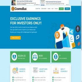 Скриншот главной страницы сайта cosmobux.click