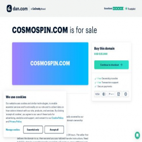 Скриншот главной страницы сайта cosmospin.com