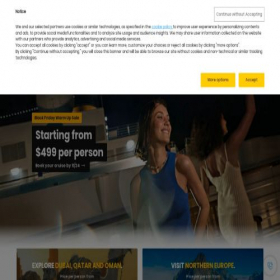 Скриншот главной страницы сайта costacruises.com