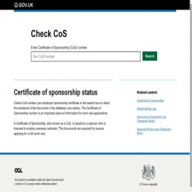Скриншот главной страницы сайта cosvisastatus.uk