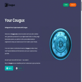 Скриншот главной страницы сайта cougux.com