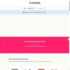 Скриншот главной страницы сайта couponcodes.bitbucket.io