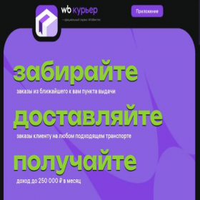Скриншот главной страницы сайта courier.wb.ru