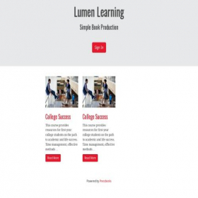 Скриншот главной страницы сайта courses.lumenlearning.com