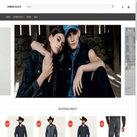 Скриншот главной страницы сайта cowpokegearoutlet.com